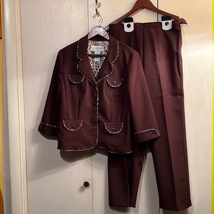 Sag Harbor Pant Suit SZ 12